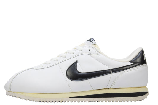 "WHITE BLACK"LEATHER CORTEZ LOW