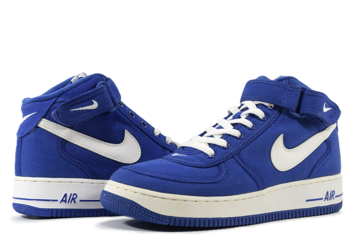 "CANVAS ROYAL"AIR FORCE 1 MID CANVAS