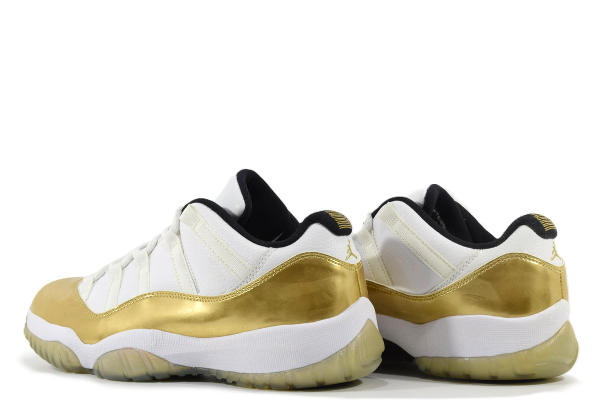 "METALLIC GOLD COIN"AIR JORDAN 11 RETRO LOW