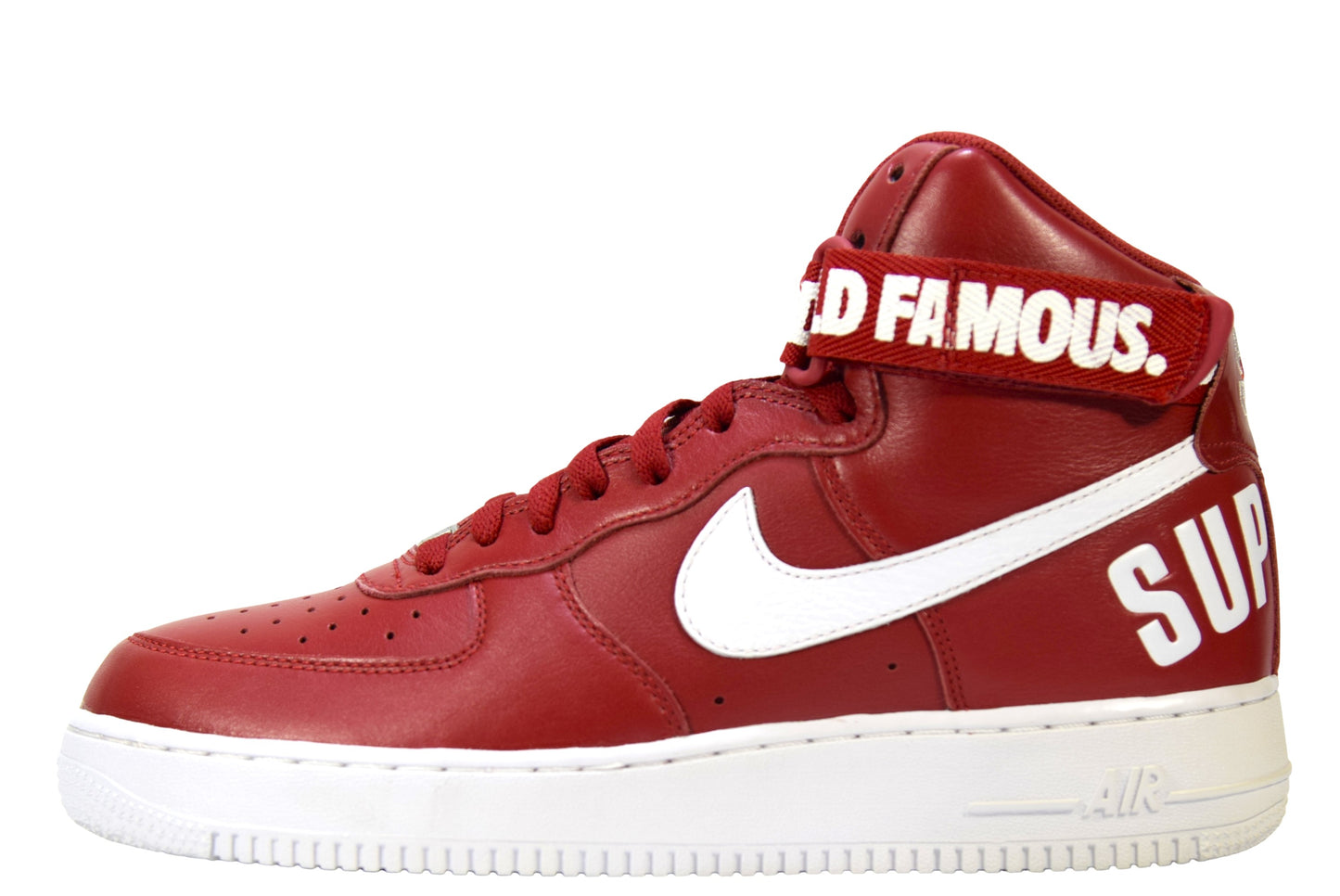 "WORLD FAMOUS RED"AIR FORCE 1 HIGH SUPREME SP