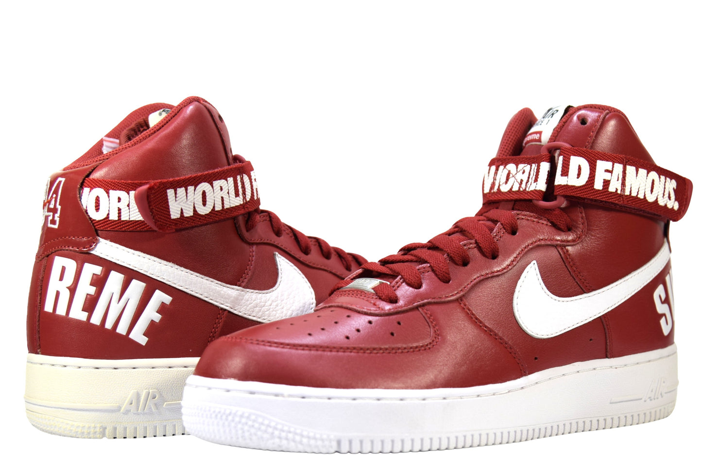 "WORLD FAMOUS RED"AIR FORCE 1 HIGH SUPREME SP