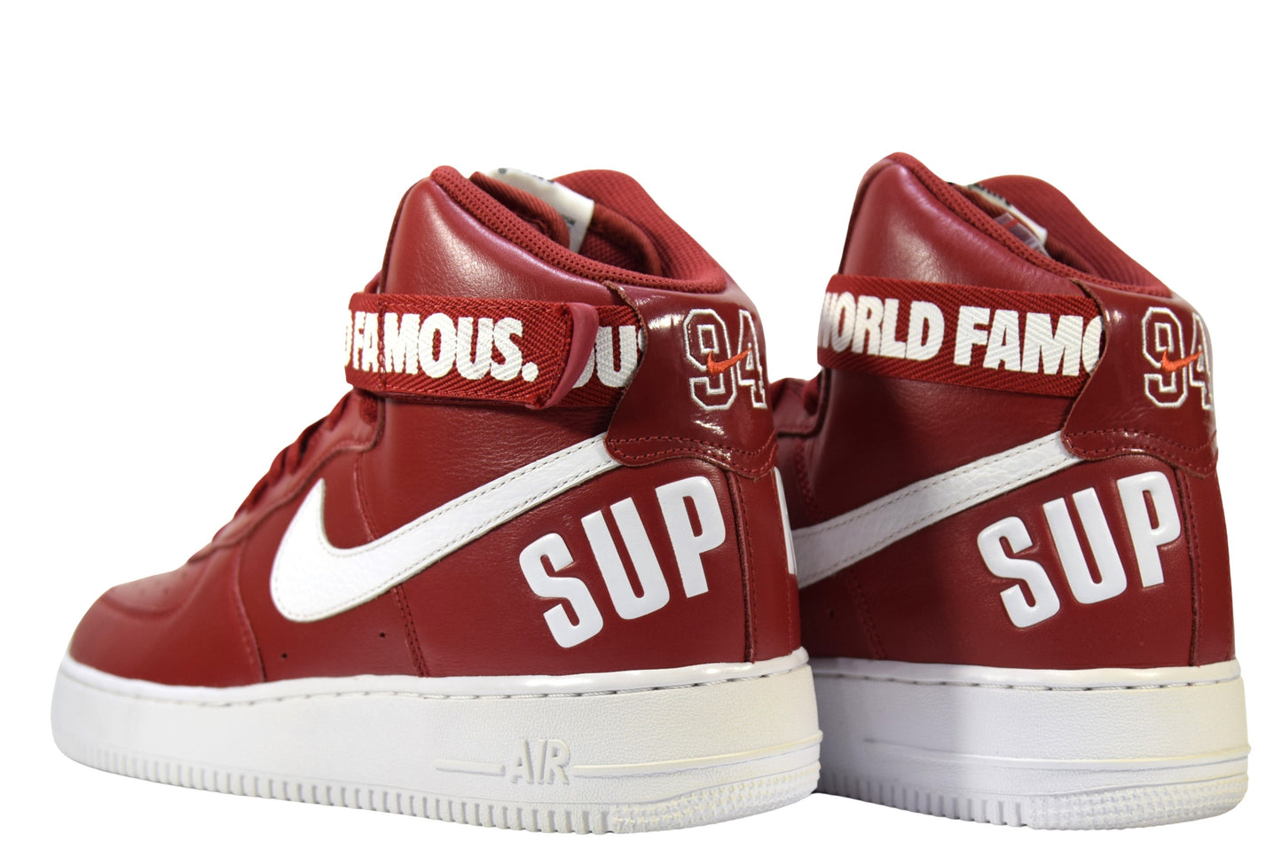 "WORLD FAMOUS RED"AIR FORCE 1 HIGH SUPREME SP