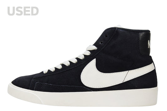 "BLACK"WMNS BLAZER MID VINTAGE SUEDE