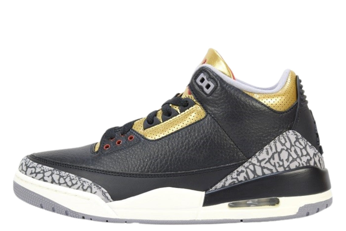 "BLACK/GOLD"WMNS AIR JORDAN 3 RETRO