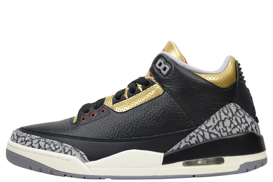 "BLACK/GOLD"WMNS AIR JORDAN 3 RETRO