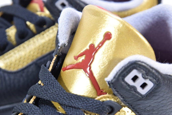 "BLACK/GOLD"WMNS AIR JORDAN 3 RETRO