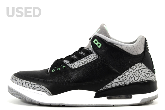"GREEN GLOW"AIR JORDAN 3 RETRO