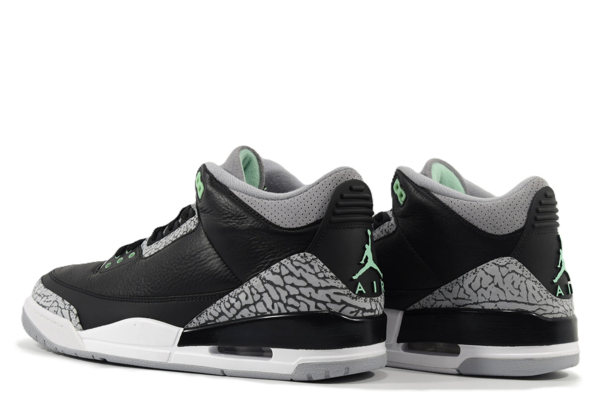 "GREEN GLOW"AIR JORDAN 3 RETRO