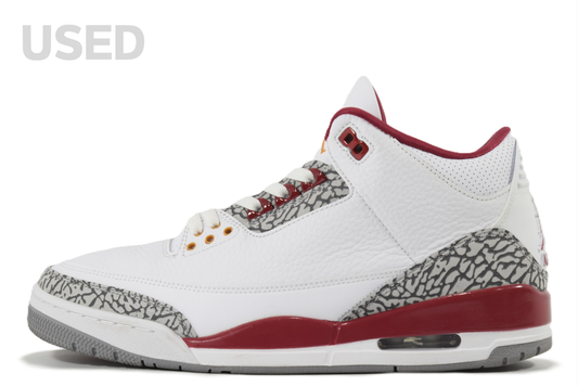 "CARDINAL RED"AIR JORDAN 3 RETRO