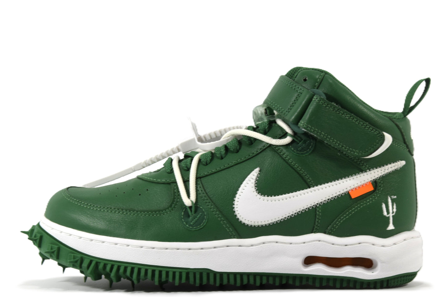 "OFF-WHITE PINE GREEN"AIR FORCE 1 MID SP LTHR