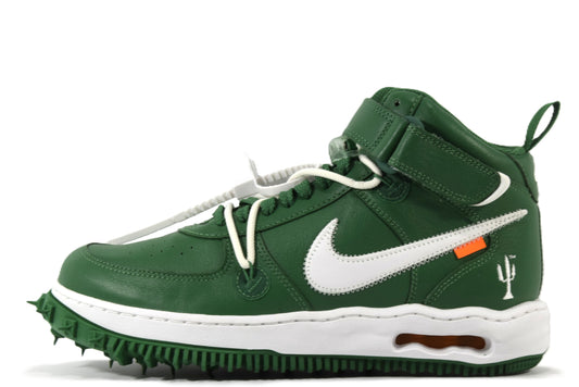 "OFF-WHITE PINE GREEN"AIR FORCE 1 MID SP LTHR
