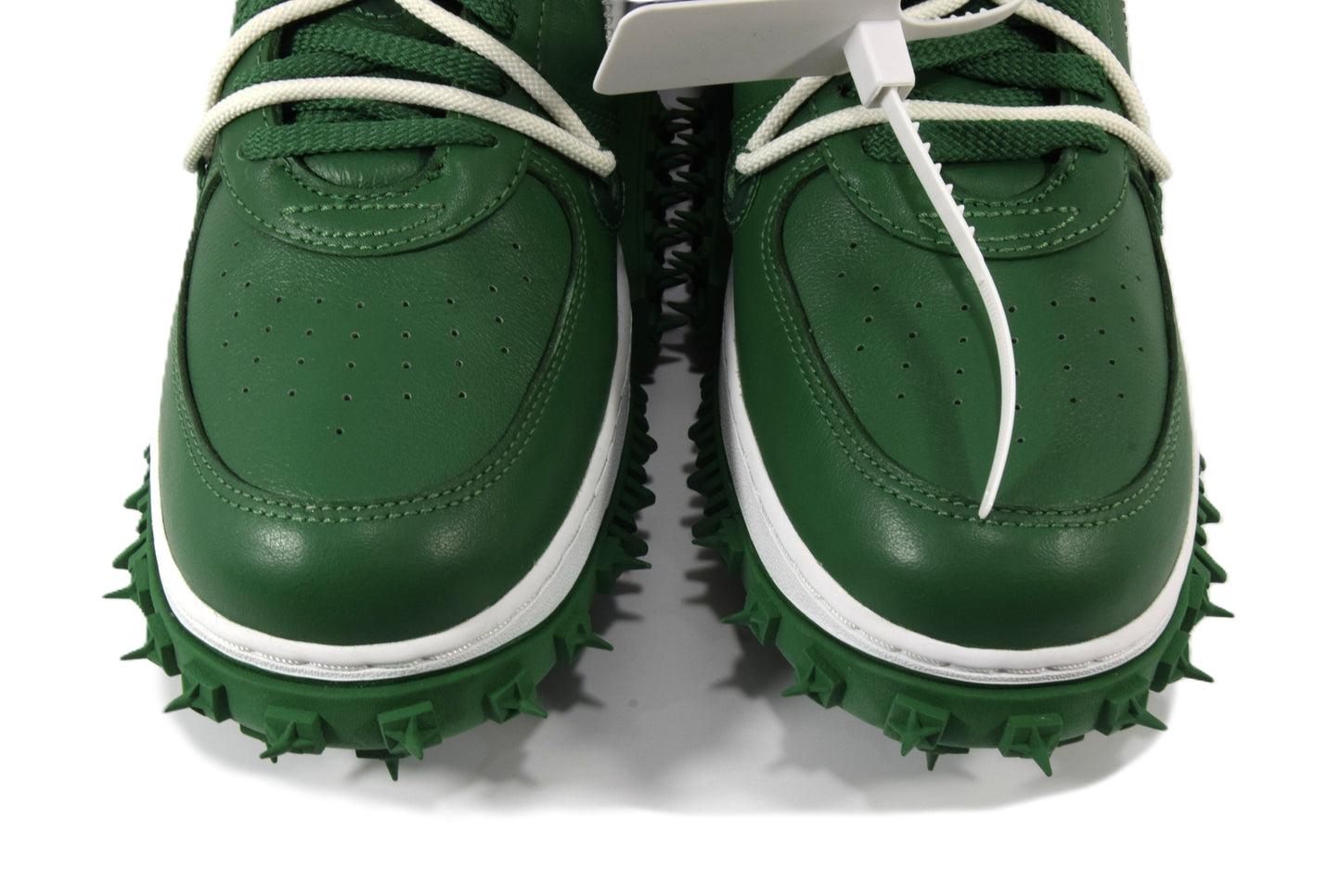 "OFF-WHITE PINE GREEN"AIR FORCE 1 MID SP LTHR